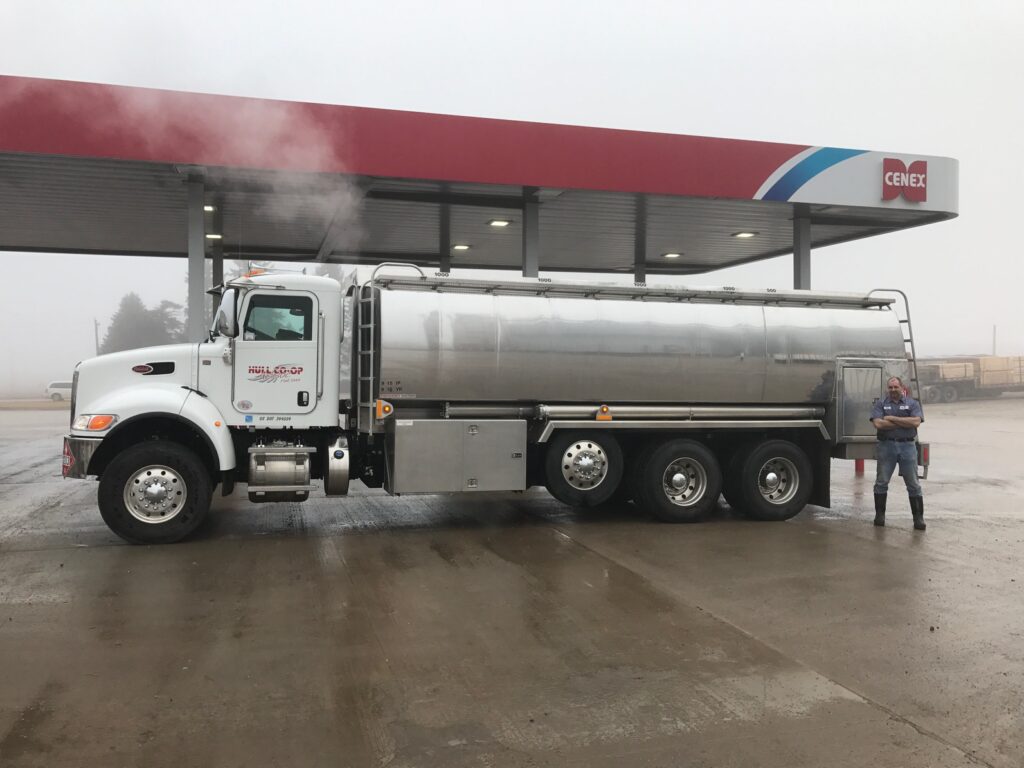 Grain elevator, convenience store, gas station, quality goods and expert services at Hull Coop in Hull, IA.