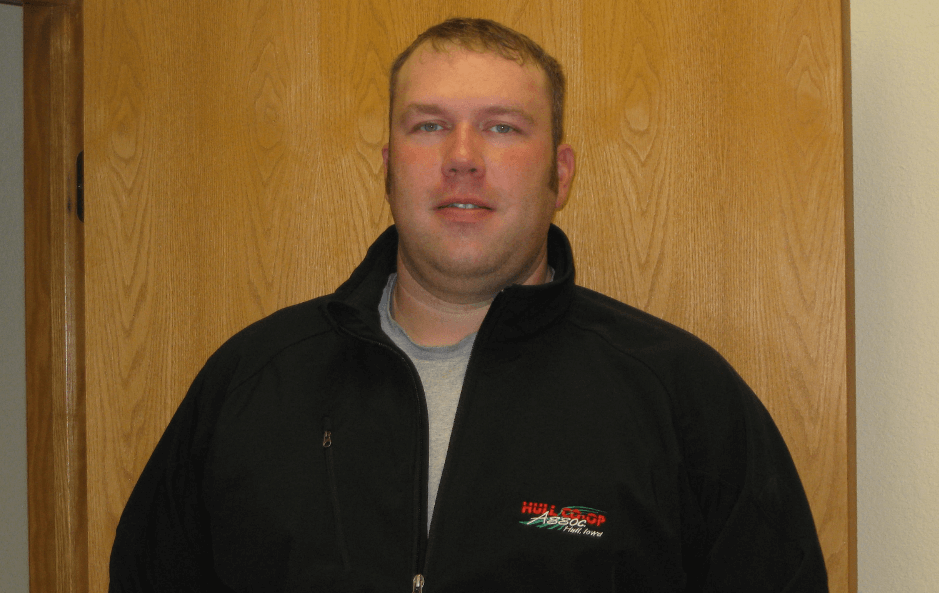 A portrait of John Tiedeman, member of the Board of Directors for Hull Coop in Hull, IA.